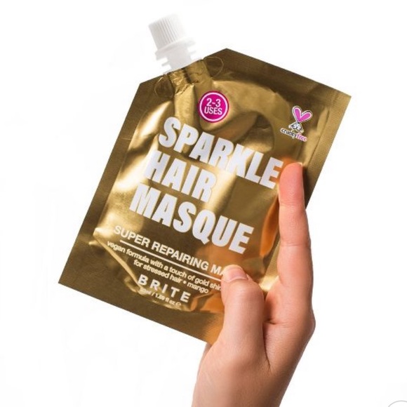 Brite Skincare Brite Glitter Sparkle Hair Mask Gold Poshmark